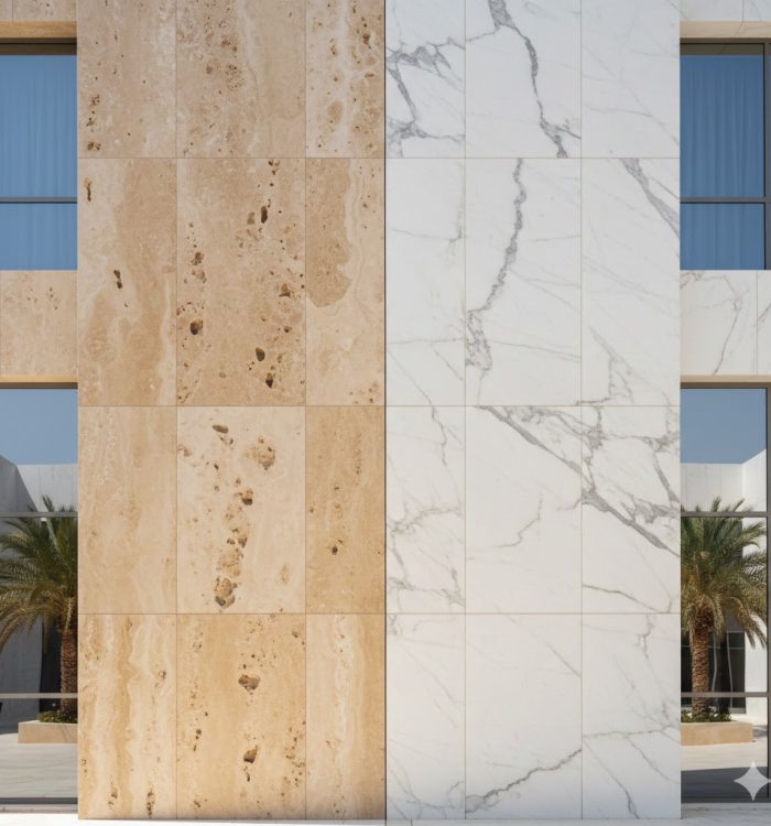 Travertine marble comparison