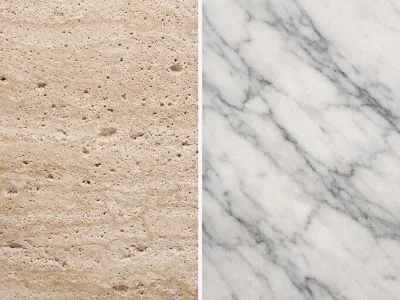 Travertine vs marble Saudi Arabia