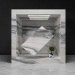 Greece Blue Waves White Marble