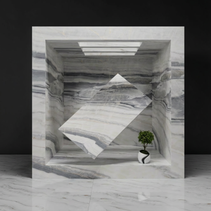 Greece Blue Waves White Marble