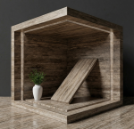 NOCE BROWN MATT TRAVERTINE