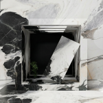 Tartaruga Black And White Marble