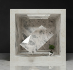 Terrazzo Stone Silver Matt
