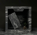 Viscon White and Black Granite