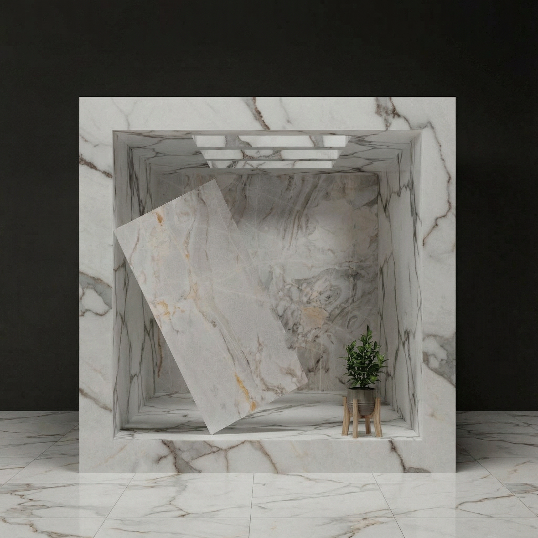 White_Marble_Material_Replacement Calacatta Matarazzo Oro Quartzite - Image 1