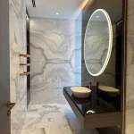 Greece Blue Waves White Marble - تصویر 3