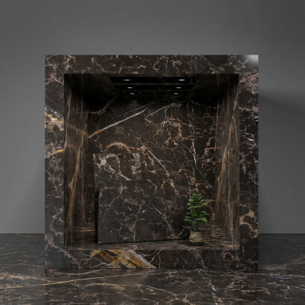 golden brown marble