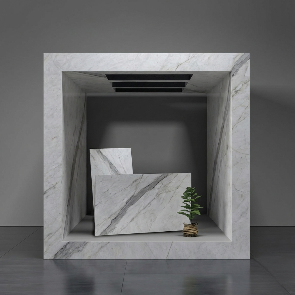 marble_display_case_integration Statuary Venato Marble - تصویر 1